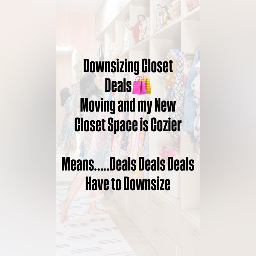 Deals Deals Deals… Downsizing Closet From Moving